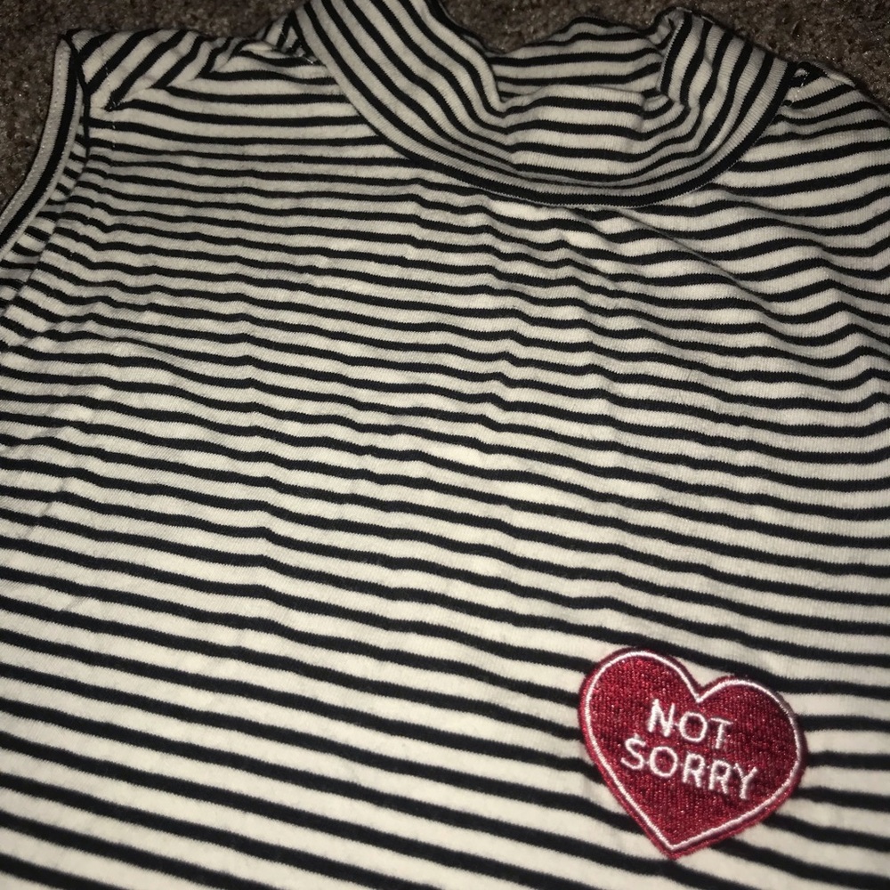 Not Sorry Turtle Neck crop top